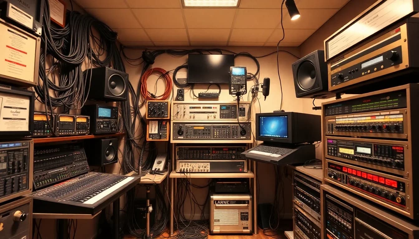 Professional radio broadcasting equipment