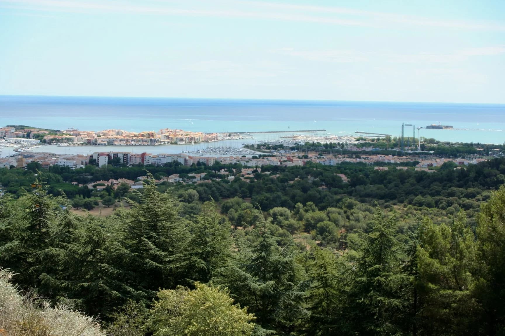Panorama depuis le Mont Saint-Loup, à Agde