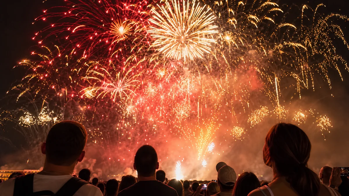 Feu d'artifice - Mail de Rochelongue