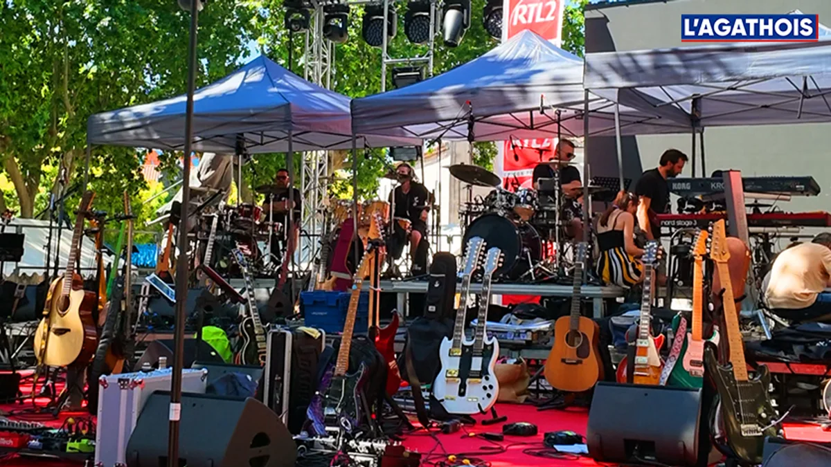 Agde - Rock'In Agde : derniers préparatifs avant une grande soirée 100 % rock en cœur de ville #agde