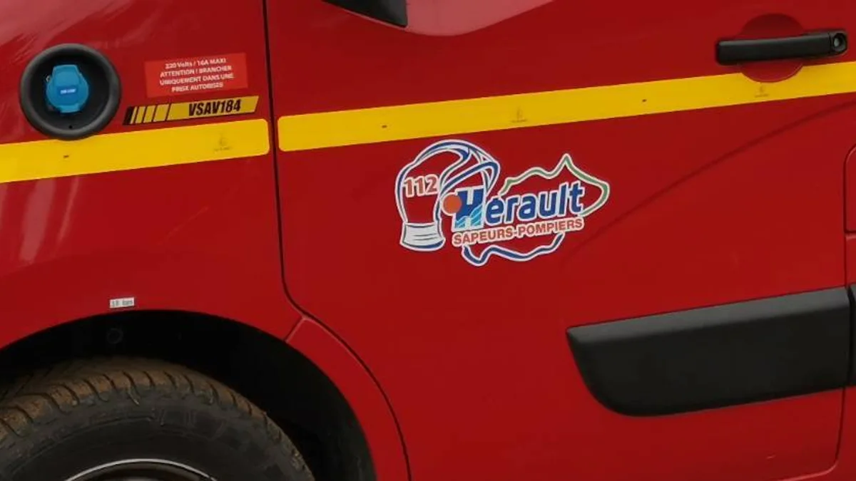 Agde - Les sapeurs-pompiers mobilisés sur un feu de chaume au Bagnas #agde