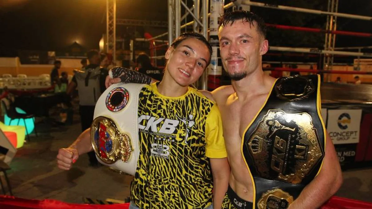 Agde - Double victoire pour le KBCA : Lou Solves sacrée championne d'Europe ISKA, Rudy Rousset s'offre la ceinture CKB #agde