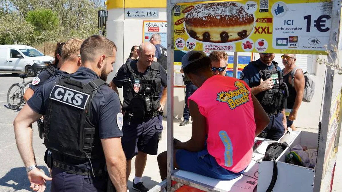 Cap d'Agde - Une opération de contrôle contre la vente ambulante illégale sur les plages #capdagde