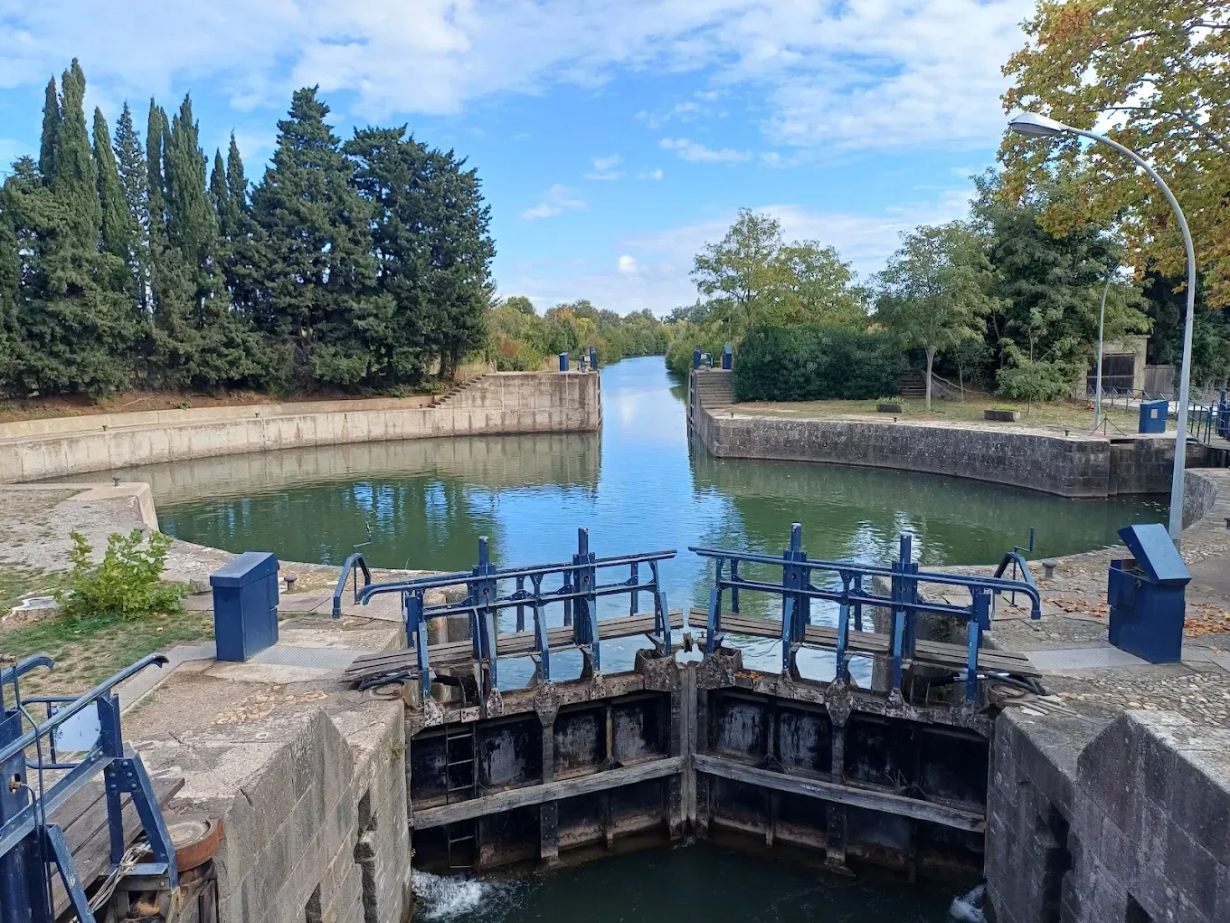 L'écluse ronde du canal du Midi, à Agde
